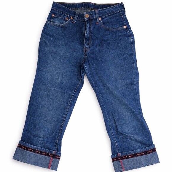 Levi's Denim - LEVI'S Classic Capri BIG Hem Blue Denim Jeans - 28